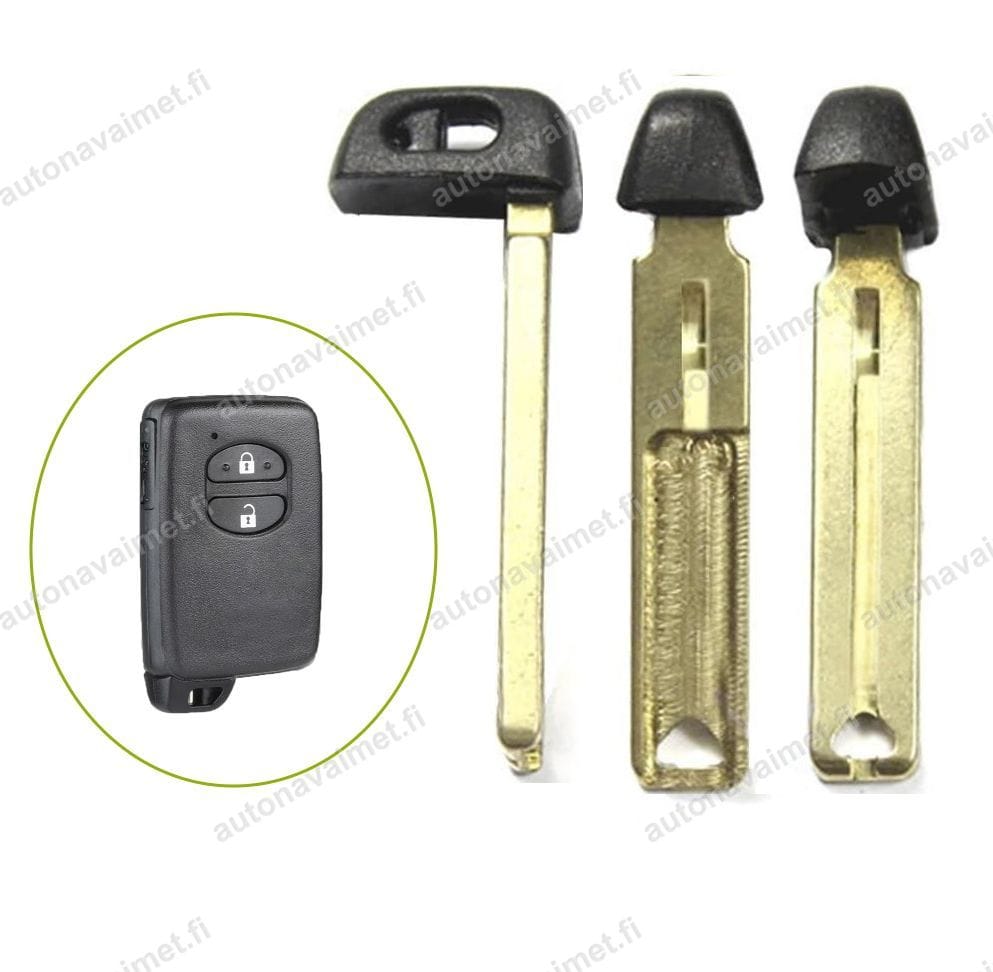 Nödnyckel Toyota Auris/IQ/Prius/Rav4/Yaris (TOY48, 1-sidig spår)