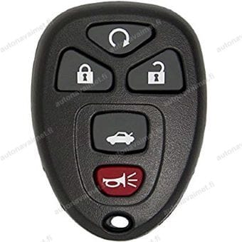 Remote key shell Buick/Chevrolet/Pontiac 2004-2013 5-button
